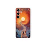 Multitronic Samsung Galaxy A25 Uyumlu Endless Road Tasarım Baskılı Şeffaf Kılıf