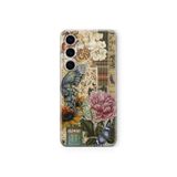 Multitronic Samsung Galaxy A25 Uyumlu Florist Kolaj Tasarım Baskılı Şeffaf Kılıf