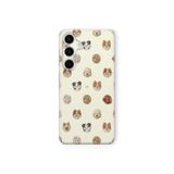 Multitronic Samsung Galaxy A25 Uyumlu Köpek Kolaj Tasarım Baskılı Şeffaf Kılıf, spacea25458