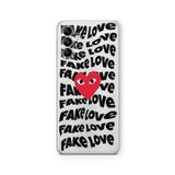 Multitronic Samsung Galaxy A35 ile Uyumlu Fake Love Tasarım Baskılı Şeffaf Kılıf