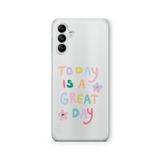 Multitronic Samsung Galaxy A35 ile Uyumlu Great Day Tasarım Baskılı Şeffaf Kılıf