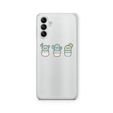 Multitronic Samsung Galaxy A35 ile Uyumlu Kaktüs Tasarım Baskılı Şeffaf Kılıf