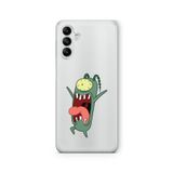 Multitronic Samsung Galaxy A35 ile Uyumlu Plankton Tasarım Baskılı Şeffaf Kılıf