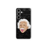 Multitronic Samsung Galaxy A35 Uyumlu Einstein Tasarım Baskılı Şeffaf Kılıf
