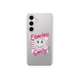 Multitronic Samsung Galaxy A35 Uyumlu Fearless Smile Tasarım Baskılı Şeffaf Kılıf