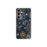 Multitronic Samsung Galaxy A35 Uyumlu Güneş ve Ay Tasarım Baskılı Şeffaf Kılıf