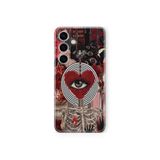 Multitronic Samsung Galaxy A35 Uyumlu Red Heart Tasarım Baskılı Şeffaf Kılıf