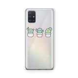 Multitronic Samsung Galaxy A51 ile Uyumlu Kaktüs Tasarım Baskılı Şeffaf Kılıf
