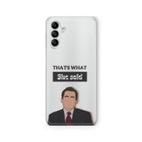 Multitronic Samsung Galaxy A54 ile Uyumlu The Office Michael Scott Tasarım Baskılı Şeffaf Kılıf