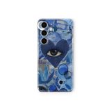 Multitronic Samsung Galaxy A54 Uyumlu 444 Blue Tasarım Baskılı Şeffaf Kılıf