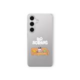 Multitronic Samsung Galaxy A55 ile Uyumlu Do Nothing Desenli Şeffaf Telefon Kılıfı