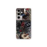 Multitronic Samsung Galaxy A55 Uyumlu Devil Face Desenli Şeffaf Telefon Kılıfı