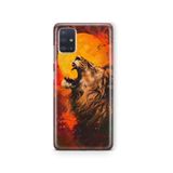 Multitronic Samsung Galaxy A71 ile Uyumlu Aslan Desenli Şeffaf Telefon Kılıfı