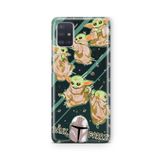 Multitronic Samsung Galaxy A71 ile Uyumlu Baby Yoda Tasarım Baskılı Şeffaf Kılıf