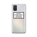 Multitronic Samsung Galaxy A71 ile Uyumlu Bad Language Tasarım Baskılı Şeffaf Kılıf