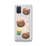 Multitronic Samsung Galaxy A71 ile Uyumlu Bobi Bear Tasarım Baskılı Şeffaf Kılıf
