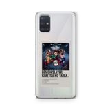 Multitronic Samsung Galaxy A71 ile Uyumlu Demon Slayer Paralorid Poster Tasarım Baskılı Şeffaf Kılıf