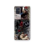 Multitronic Samsung Galaxy A71 ile Uyumlu Devil Face Desenli Şeffaf Telefon Kılıfı