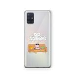 Multitronic Samsung Galaxy A71 ile Uyumlu Do Nothing Desenli Şeffaf Telefon Kılıfı