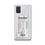 Multitronic Samsung Galaxy A71 ile Uyumlu Eminem Albüm Fişi Tasarım Baskılı Şeffaf Kılıf
