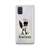 Multitronic Samsung Galaxy A71 ile Uyumlu Fearless Tasarım Baskılı Şeffaf Kılıf, laroa710188