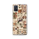 Multitronic Samsung Galaxy A71 ile Uyumlu Garden Flowers Tasarım Baskılı Şeffaf Kılıf