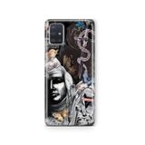 Multitronic Samsung Galaxy A71 ile Uyumlu Gotik Kelebek Desenli Şeffaf Telefon Kılıfı