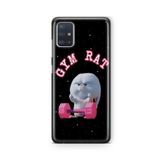 Multitronic Samsung Galaxy A71 ile Uyumlu Gym Rat Tasarım Baskılı Şeffaf Kılıf