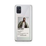 Multitronic Samsung Galaxy A71 ile Uyumlu Kanye West Paralorid Poster Tasarım Baskılı Şeffaf Kılıf