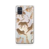 Multitronic Samsung Galaxy A71 ile Uyumlu Leopar Tasarım Baskılı Şeffaf Kılıf