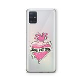 Multitronic Samsung Galaxy A71 ile Uyumlu Love Potion Tasarım Baskılı Şeffaf Kılıf