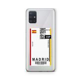 Multitronic Samsung Galaxy A71 ile Uyumlu Madrid Ticket Tasarım Baskılı Şeffaf Kılıf