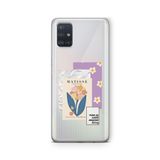 Multitronic Samsung Galaxy A71 ile Uyumlu Mattise Tasarım Baskılı Şeffaf Kılıf