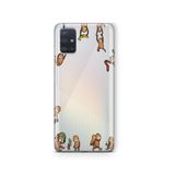 Multitronic Samsung Galaxy A71 ile Uyumlu Maymunlar Desenli Şeffaf Telefon Kılıfı