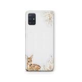 Multitronic Samsung Galaxy A71 ile Uyumlu Minik Geyik Desenli Şeffaf Telefon Kılıfı
