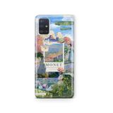 Multitronic Samsung Galaxy A71 ile Uyumlu Monet Kolaj Desenli Şeffaf Telefon Kılıfı