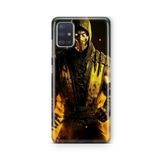 Multitronic Samsung Galaxy A71 ile Uyumlu Mortal Kombat Scorpion Tasarım Baskılı Şeffaf Kılıf