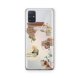 Multitronic Samsung Galaxy A71 ile Uyumlu Paper Hearts Tasarım Baskılı Şeffaf Kılıf