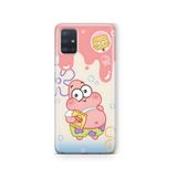 Multitronic Samsung Galaxy A71 ile Uyumlu Patrick Star Desenli Şeffaf Telefon Kılıfı