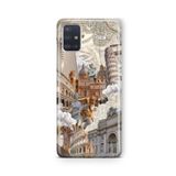 Multitronic Samsung Galaxy A71 ile Uyumlu Roma Tasarım Baskılı Şeffaf Kılıf
