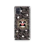 Multitronic Samsung Galaxy A71 ile Uyumlu Sevimli Panda Desenli Şeffaf Telefon Kılıfı