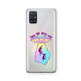 Multitronic Samsung Galaxy A71 ile Uyumlu Take Me With You Tasarım Baskılı Şeffaf Kılıf