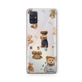 Multitronic Samsung Galaxy A71 ile Uyumlu Teddy Tasarım Baskılı Şeffaf Kılıf