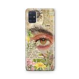Multitronic Samsung Galaxy A71 ile Uyumlu The Eyes Tasarım Baskılı Şeffaf Kılıf