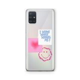 Multitronic Samsung Galaxy A71 ile Uyumlu Things Nice Tasarım Baskılı Şeffaf Kılıf