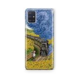 Multitronic Samsung Galaxy A71 ile Uyumlu Van Gogh Çizim Tasarım Baskılı Şeffaf Kılıf