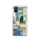Multitronic Samsung Galaxy A71 ile Uyumlu Van Gogh Desenli Şeffaf Telefon Kılıfı