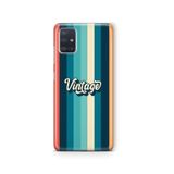 Multitronic Samsung Galaxy A71 ile Uyumlu Vintage Desenli Şeffaf Telefon Kılıfı