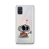 Multitronic Samsung Galaxy A71 ile Uyumlu Wall e Tasarım Baskılı Şeffaf Kılıf