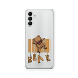 Multitronic Samsung Galaxy M34 5G ile Uyumlu Bear Tasarım Baskılı Şeffaf Kılıf